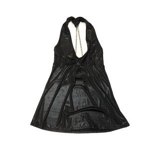 GUESS BLACK CHAIN BLOUSE